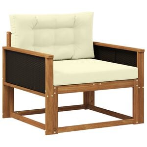 vidaXL Outdoor Mittelsofa Natur