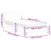 vidaXL Bett mit Matratze "Dover" Blau 100x200 cm Samt