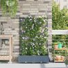 vidaXL Garten-Pflanzgef&auml;&szlig; 2 pcs Hellgrau Stahl