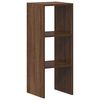 vidaXL B&uuml;cherregal Stapelbar Braun Eichen-Optik 30x30x80 cm