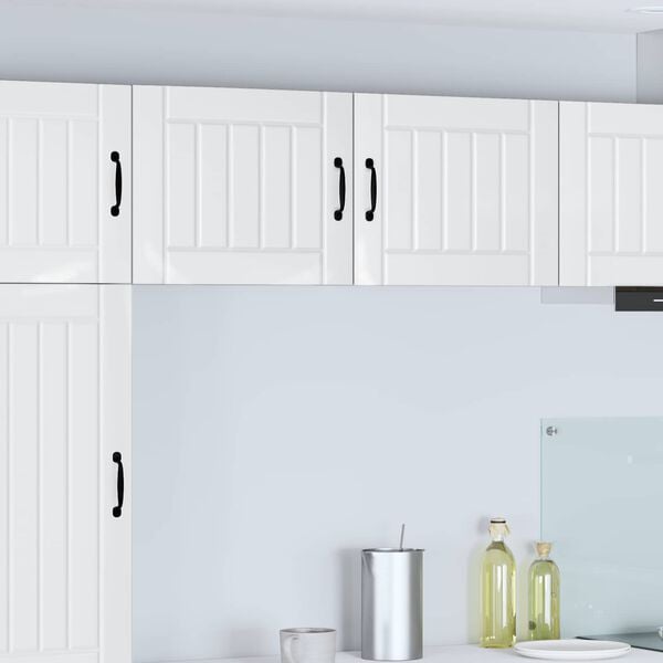 vidaXL K&uuml;chenschrank 2 pcs Hochglanz Wei&szlig; 50 x 31 x 40 cm