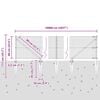 vidaXL Zaunpfosten Grau 100 x 0,6 m (25 x 25 mm Maschen) Stahl und PVC