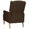 vidaXL Relaxsessel Verstellbar Dunkelbraun Stoff
