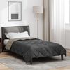 vidaXL Ganzjahresbettdecke Hellgrau und Anthrazit 220 x 155 cm