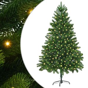 vidaXL Weihnachtsbaum mit 300 LEDs mit St&auml;nder Gr&uuml;n 180 cm PE