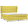 vidaXL Boxspringbett mit Matratze Gr&uuml;n 180x200 cm Stoff