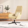 vidaXL Relaxsessel Cremewei&szlig; Samt