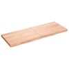 vidaXL Tischplatte Hellbraun 160x60x(2-6)cm Massivholz Eiche Behandelt