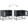 vidaXL TV-Schrank Anthrazit 68x39x60,5 cm Stahl