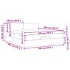 vidaXL Ottomane Bett mit Matratze & LEDs Creme 180x200 cm Stoff