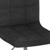 vidaXL Drehbarer Barhocker Schwarz Stoff