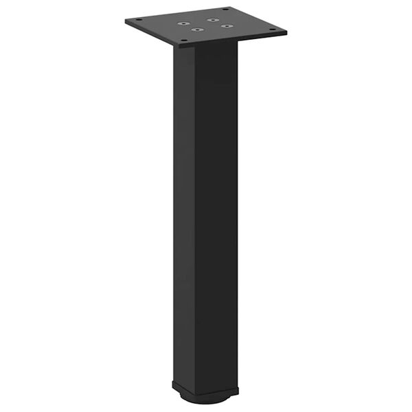 vidaXL Couchtischbeine 4 Stk. Schwarz 30-32 cm Stahl