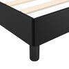 vidaXL Bettgestell mit Kopfteil Schwarz 160x200 cm Kunstleder