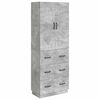 vidaXL Schrankset 2 Stk. 66 x 34,5 x 87 cm Holzwerkstoff Betongrau