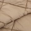 vidaXL Winterbettdecke Taupe 200 x 135 cm Mikrofaser