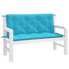 vidaXL Gartenbank-Auflagen 2 Stk. T&uuml;rkis 120x50x7 cm Stoff