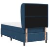 vidaXL Boxspringbett mit Matratze mit Kopfteil Blau 100 x 200 cm Stoff