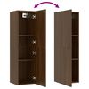 vidaXL TV-Wandschr&auml;nke 2 Stk. Braun Eichen-Optik 30,5x30x110 cm