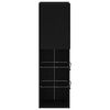 vidaXL TV-Schrankset 2 pcs Schwarz Eichen-Optik 30,5 x 30 x 102 cm