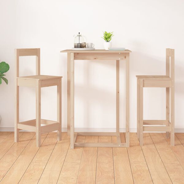 vidaXL Barst&uuml;hle 2 Stk. 40x41,5x112 cm Massivholz Kiefer