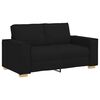 vidaXL 2-Sitzer Sofa Schwarz 120 cm Stoff