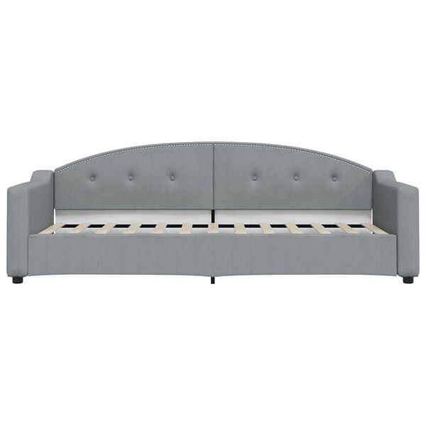 vidaXL Tagesbett Hellgrau 80x200 cm Stoff