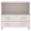 vidaXL Sideboard HAMAR Wei&szlig; 85x35x80 cm Massivholz Kiefer