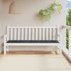 vidaXL Gartenbank-Auflage Schwarz Karomuster 200x50x4 cm Stoff