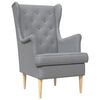 vidaXL Sessel Hellgrau Stoff