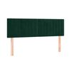 vidaXL Boxspringbett mit Matratze Dunkelgr&uuml;n 140x200 cm Samt