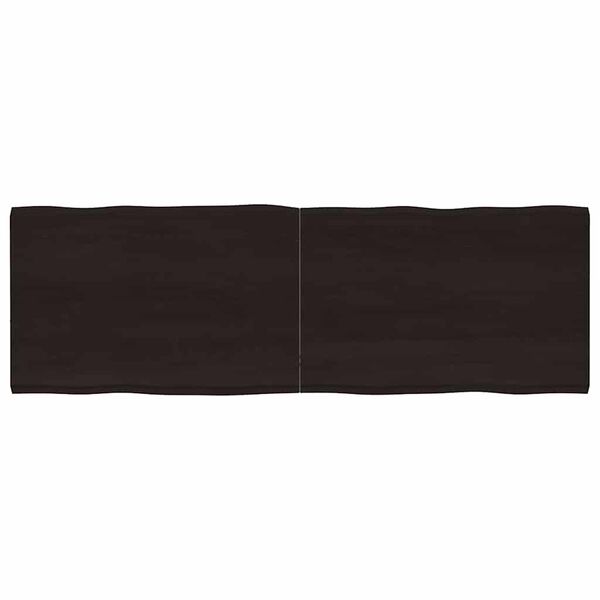 vidaXL Tischplatte 180x60x(2-4) cm Massivholz Behandelt Baumkante