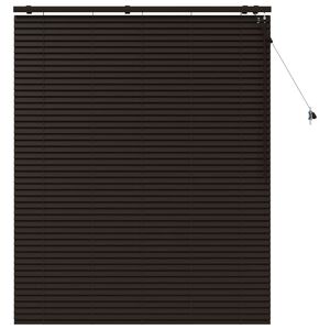 vidaXL Venezianische Jalousie Dunkelbraun 140 x 160 cm 35 mm
