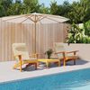 vidaXL Adirondack-Auflagen 2 Stk. Beige Oxford-Gewebe