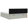 vidaXL Ottoman-Bett mit Matratzen Hellgrau 160x200 cm Samt