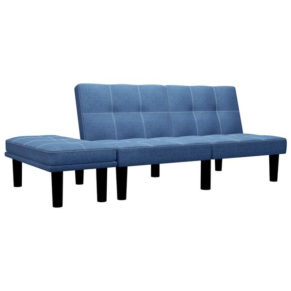 vidaXL 2-Sitzer-Sofa Blau Stoff