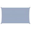 vidaXL Sonnensegel Blau und Wei&szlig; 7 x 4 m 100 % Polyester Oxford