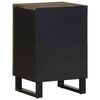 vidaXL Badschrank Schwarz 38x33x58 cm Massivholz Mango