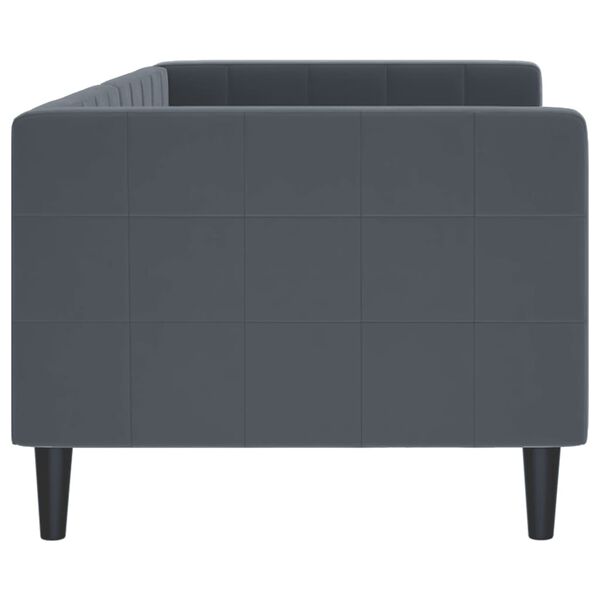 vidaXL Tagesbett Dunkelgrau 80x200 cm Samt