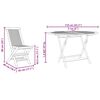 vidaXL Garten Essgruppe 5 pcs Braun Massivholz Teak
