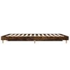 vidaXL Bettgestell ohne Matratze R&auml;uchereiche 120x190 cm Holzwerkstoff