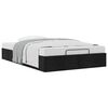vidaXL Ottoman-Bett ohne Matratze Schwarz 120x190 cm Stoff