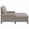 vidaXL Lounge-Liege mit Kissen Taupe 91 x 157 x 91 cm Stoff