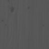 vidaXL Nachttische 2 Stk. Grau 79,5x38x65,5 cm Massivholz Kiefer