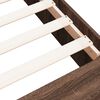 vidaXL Bettgestell Braun Eichen-Optik 90x200 cm Holzwerkstoff