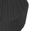 vidaXL 7-tlg. Garten-Sofagarnitur mit Auflagen Poly Rattan Schwarz