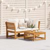 vidaXL Gartensofa mit Kissen 2-Sitzer Massivholz Akazie