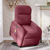 vidaXL Massagesessel mit Aufstehhilfe Weinrot Stoff