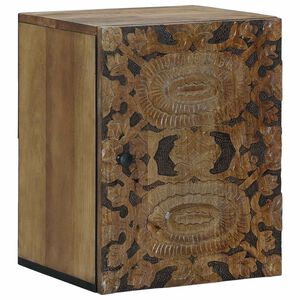 vidaXL Badezimmer H&auml;ngeschrank Braun 38 x 33 x 48 cm Massivholz Mango