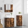vidaXL Badezimmerm&ouml;bel-Set mit Schubladen 3 pcs Ger&auml;ucherte Eiche
