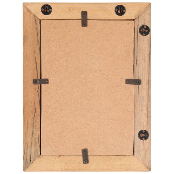 vidaXL Bilderrahmen 2 Stk. 40x50 cm Massives Altholz und Glas
